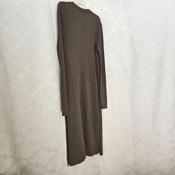 **Long Ribbed Military Green Cardigan** by BCBG MAXAZRIA - Picture 3 of 13